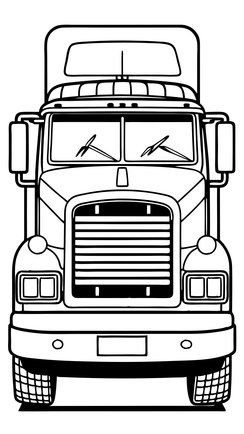 coloriages de camions semi-camions